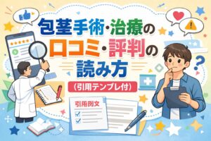 包茎手術・治療の口コミ・評判の読み方（引用テンプレ付）