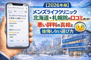 【2026年版】メンズライフクリニック 北海道・札幌院の包茎手術の口コミまとめ！悪い評判の真相と後悔しない選び方