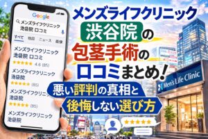 【2026年3月最新】メンズライフクリニック渋谷院の包茎手術の口コミまとめ！悪い評判の真相と後悔しない選び方