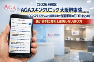 【2026年4月最新】AGAスキンクリニック 大阪堺東院（メンズライフクリニック提携院）の包茎手術の口コミはやばい？失敗しない料金と評判を5分で解説