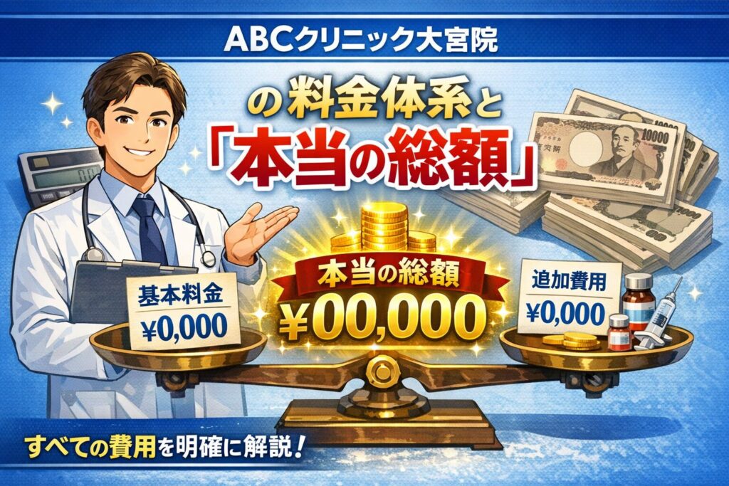 ABCクリニック大宮院の料金体系と「本当の総額」