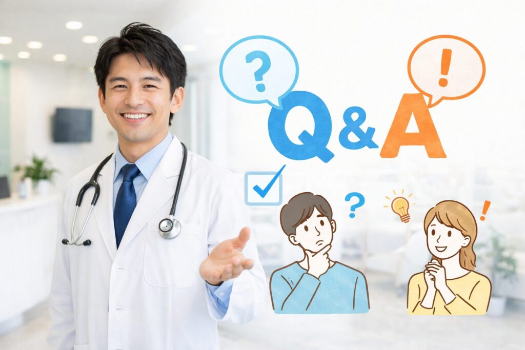 （※アイキャッチ画像：読者の疑問や不安を解消するQ&Aをイメージした画像）