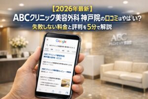 【2026年4月最新】ABCクリニック美容外科 神戸院の口コミはやばい？失敗しない料金と評判を5分で解説