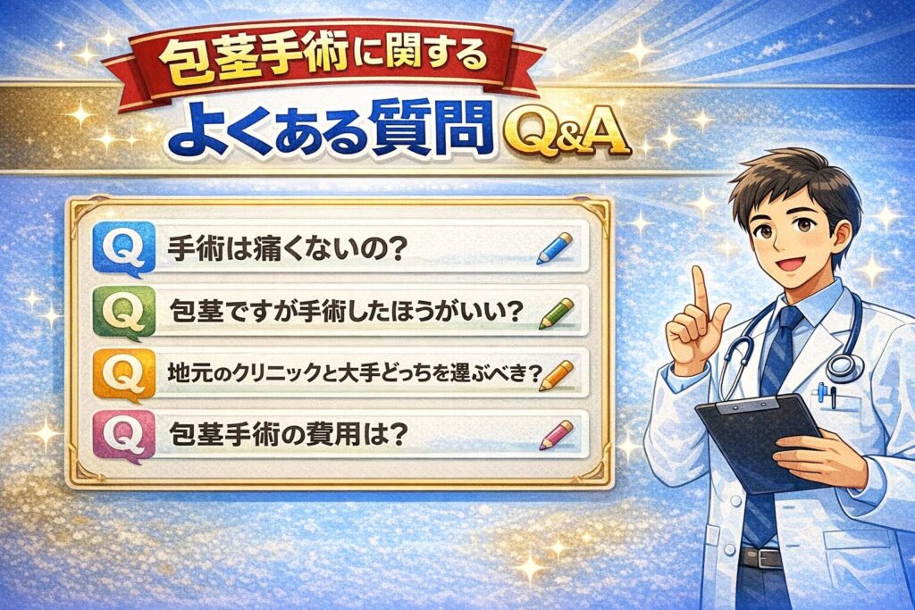 包茎手術に関するよくある質問（Q&A）