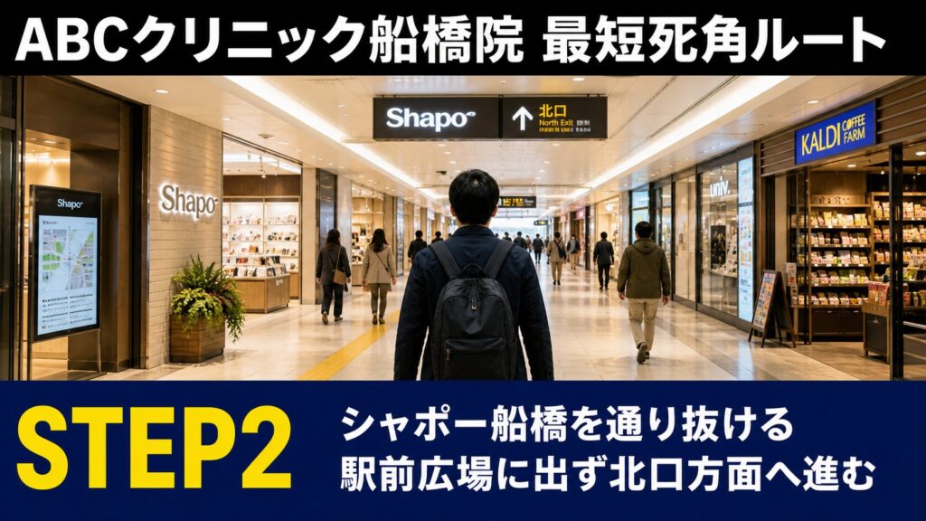 ステップ2:シャポー船橋(ショッピングモール)を通り抜ける