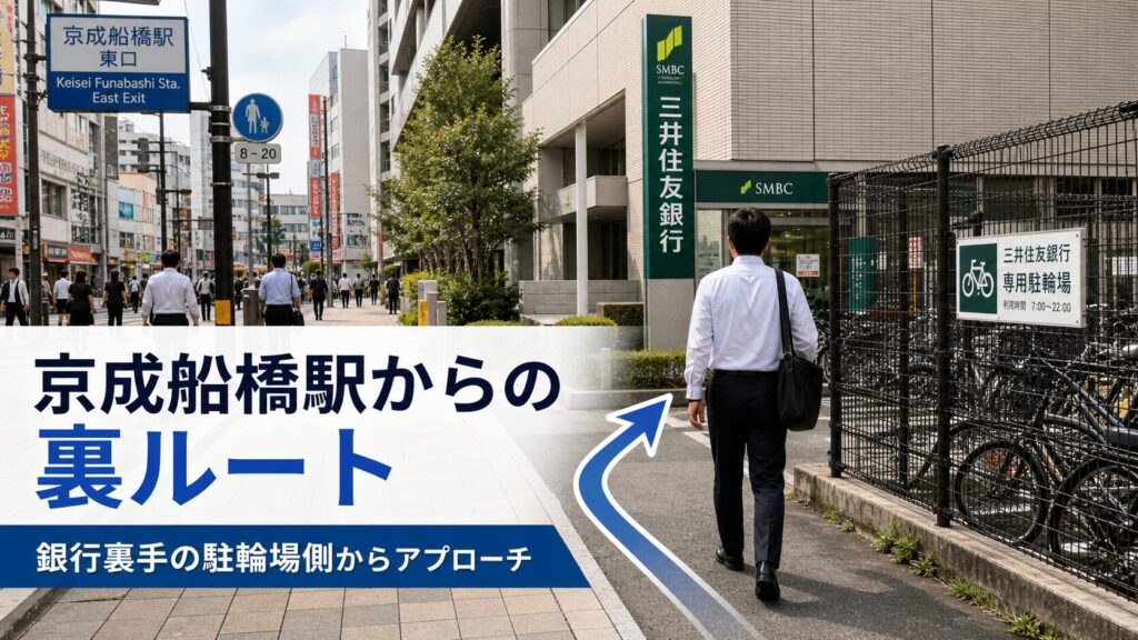 京成船橋駅から：