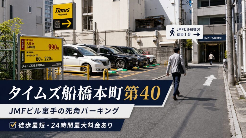 1. タイムズ船橋本町第40(収容約10台)