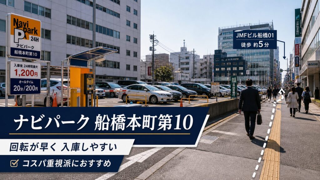 ナビパーク 船橋本町第10(収容約15台)