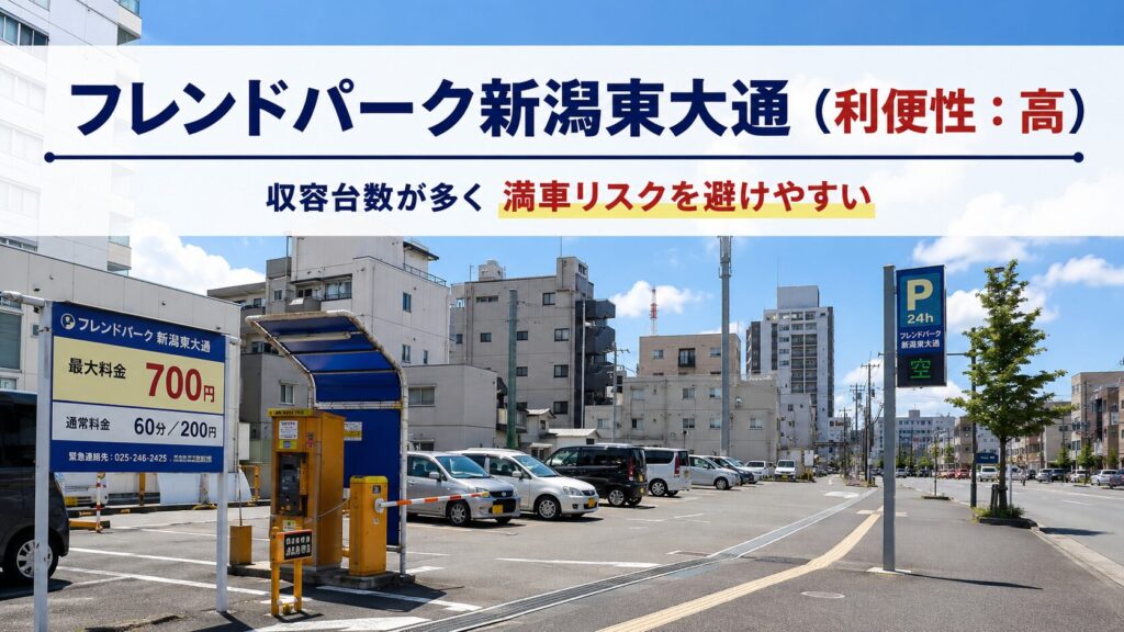 フレンドパーク新潟東大通（利便性：高）