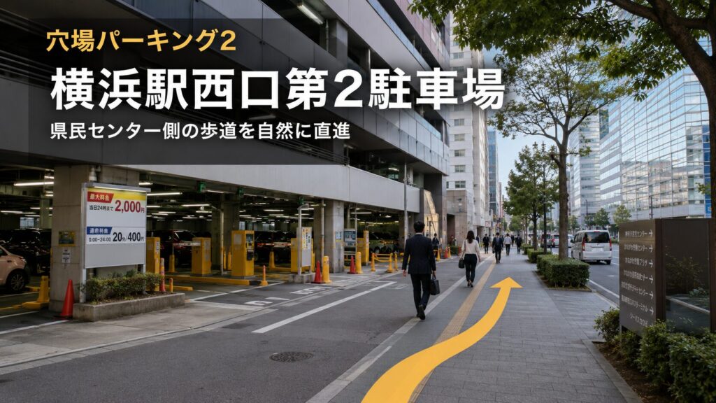 穴場パーキング2：横浜駅西口第2駐車場（神奈川県横浜市神奈川区鶴屋町3-31-8）