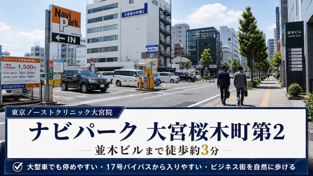 2. ナビパーク 大宮桜木町第2(並木ビルまで徒歩約3分)
