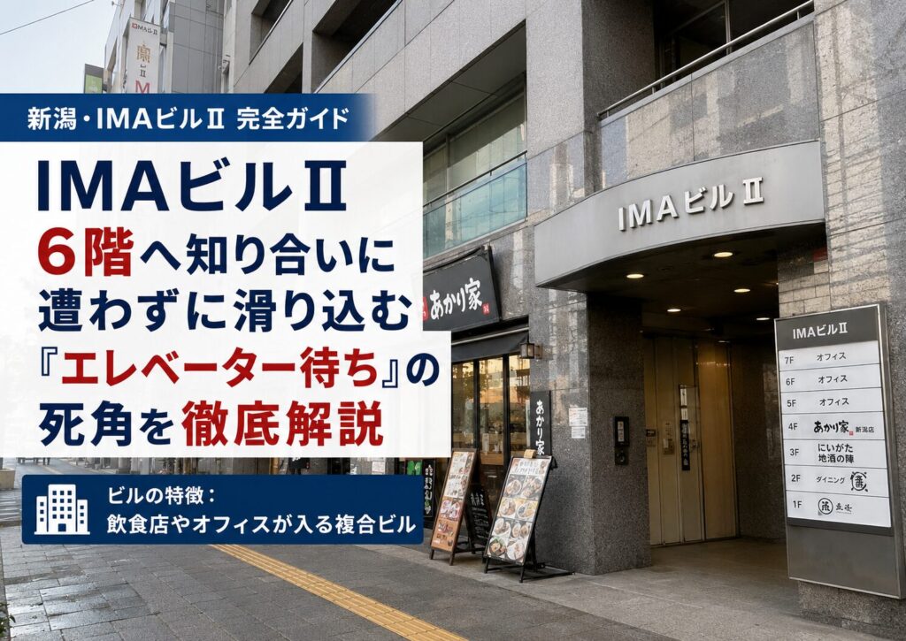 ビルの特徴: 飲食店やオフィスが入る複合ビルです。