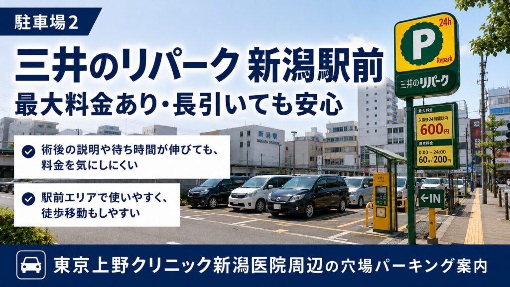 三井のリパーク 新潟駅前: