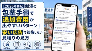 【2026年5月最新】新潟の包茎手術で追加費用が出やすいパターン｜安い広告で後悔しない見積りの見方