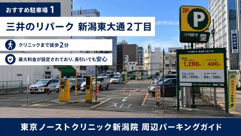 三井のリパーク 新潟東大通2丁目：